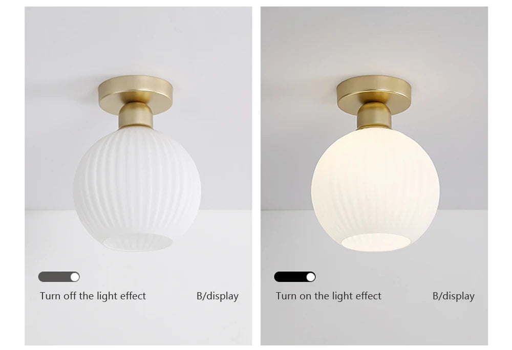 Eloria Glas Deckenleuchte