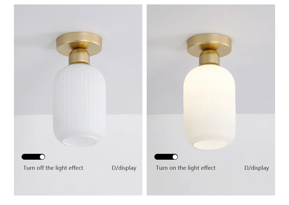 Eloria Glas Deckenleuchte