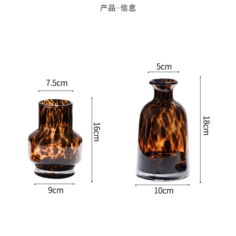 Feroza Leopard Keramikvase