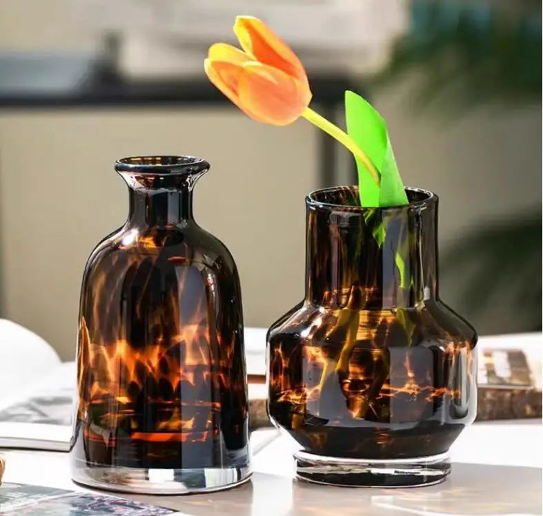 Feroza Leopard Keramikvase