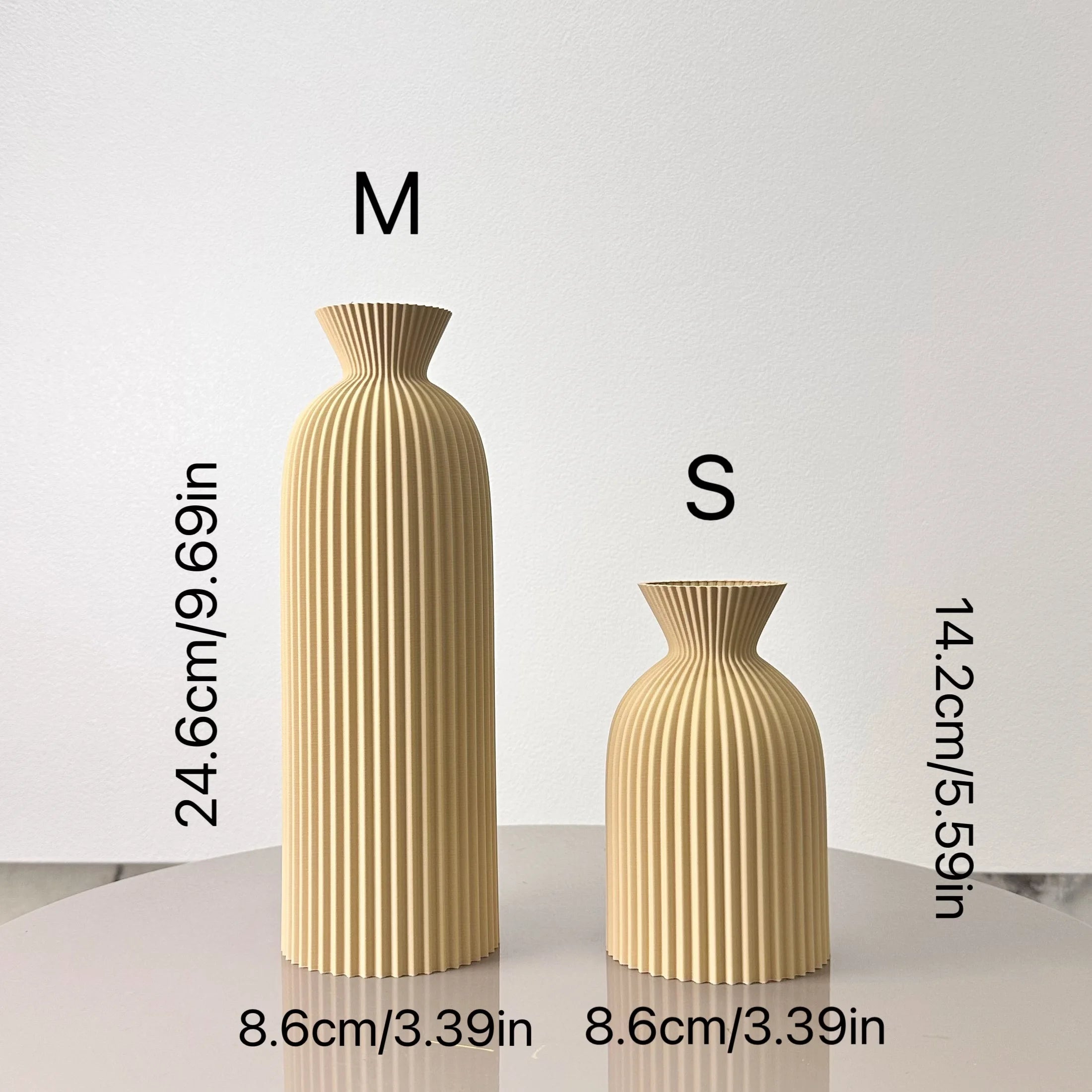 Premium Wellenvase Keramik Set