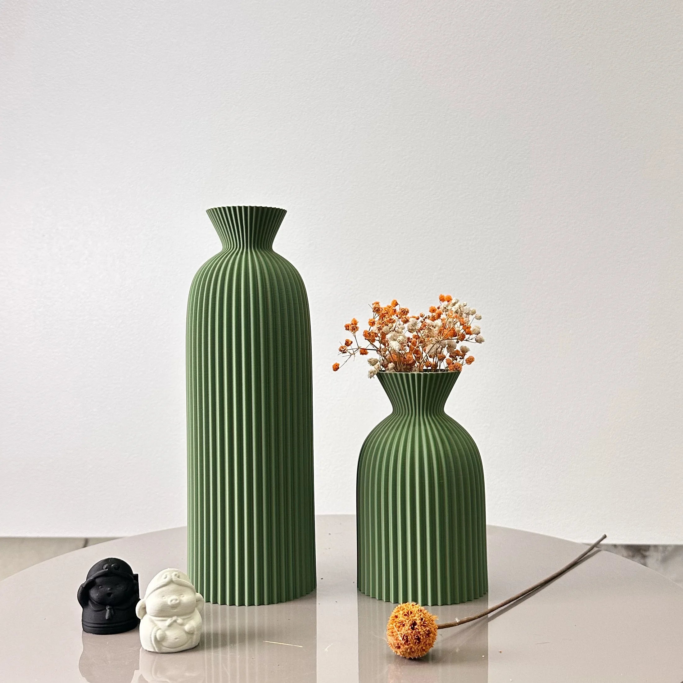 Premium Wellenvase Keramik Set