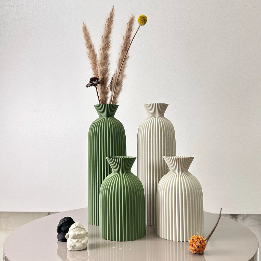Premium Wellenvase Keramik Set